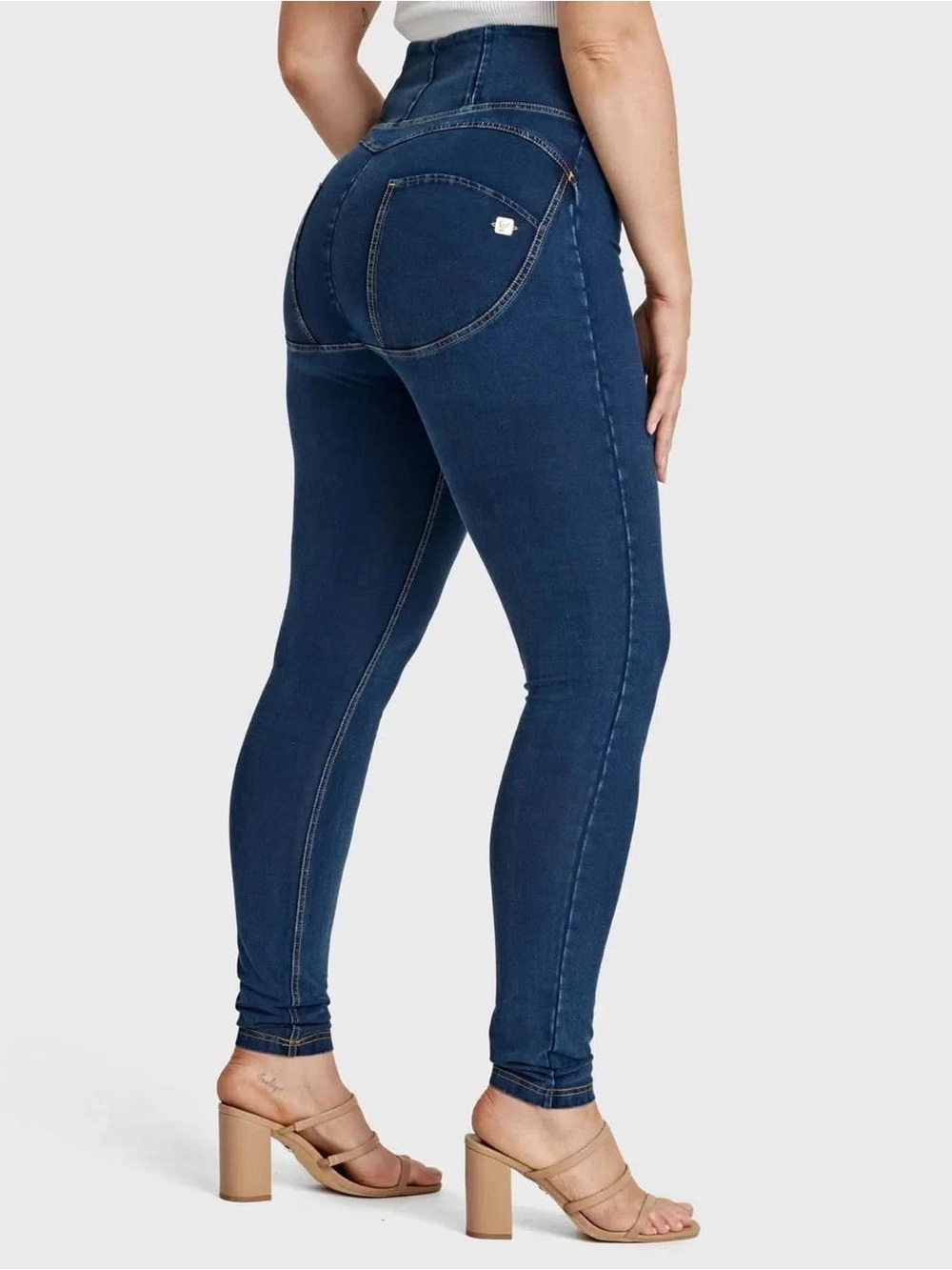 Freddy WR.UP Curvy High Waisted Denim Jeans Zip Front Skinny Booty Lift xxs (0)